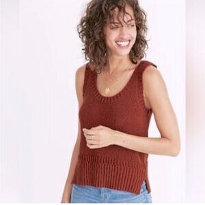 Madewell Terracotta Knit Top
